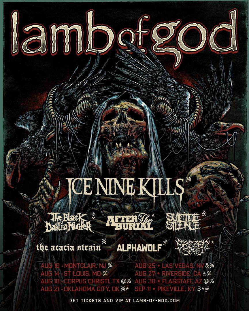 Lamb of God, The Acacia Strain, and Frozen Soul Concert Review