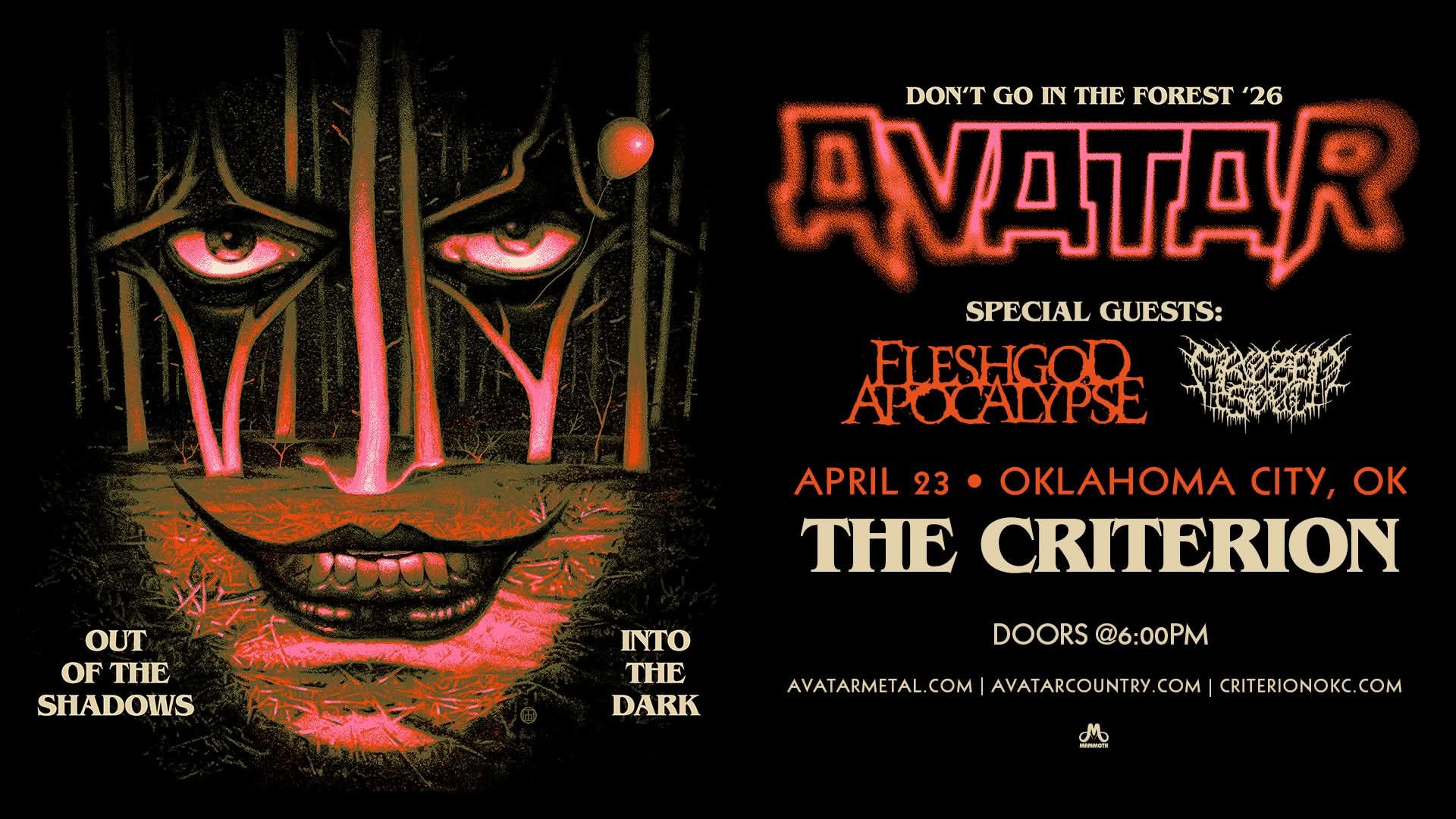 Avatar “Don’t Go Into The Forest” Tour